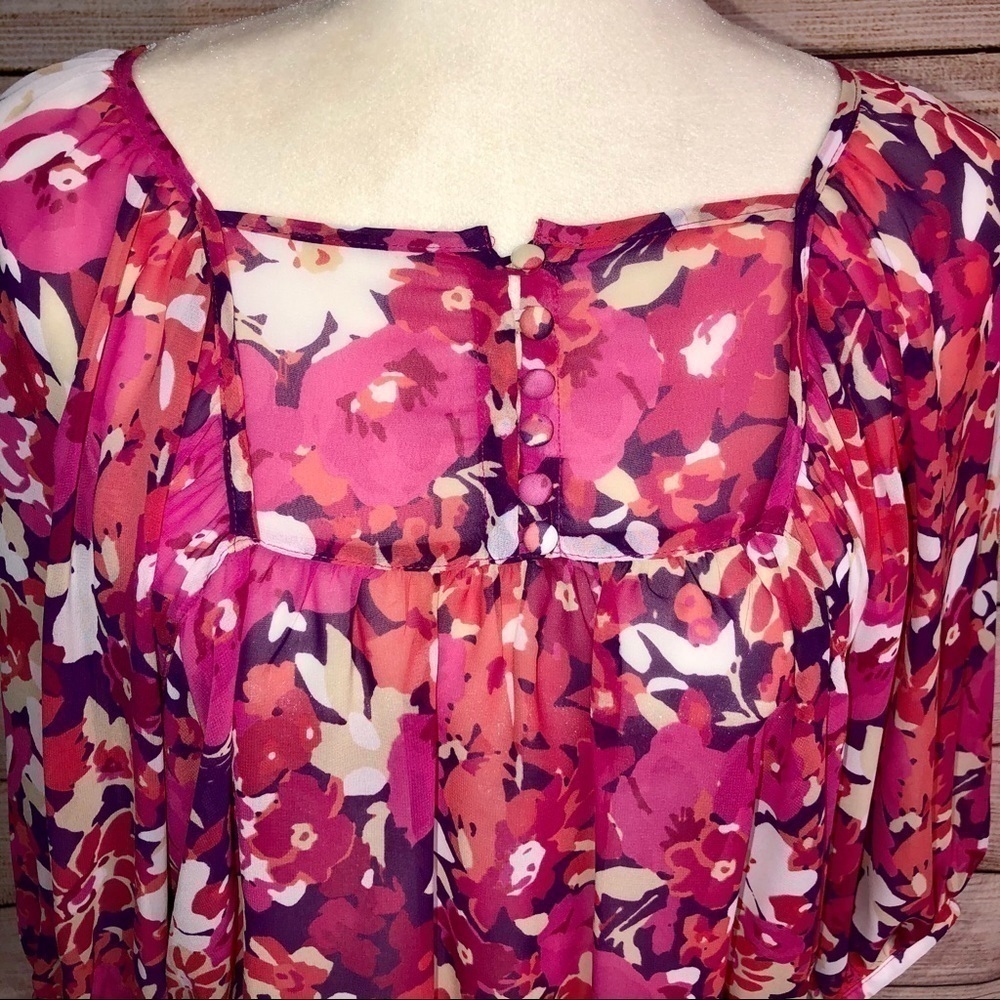 Floral Tie-Waist Blouse - Picture 4 of 6